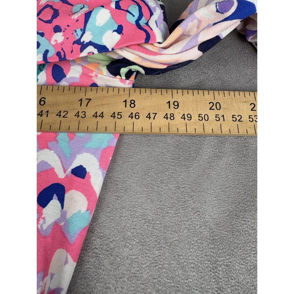 Lilly Pulitzer Off-Shoulder Long Sleeve Dress M - Vibrant Print - Picture 9 of 10